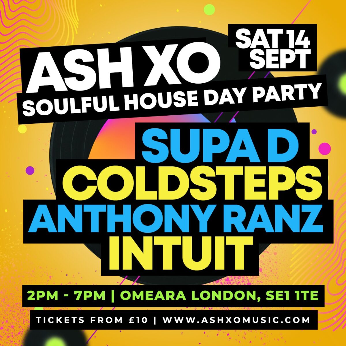 ASH XO Soulful House Day Party Sept 2024 flyer